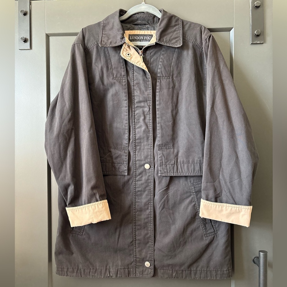 London Fog Men’s Black Utility Jacket